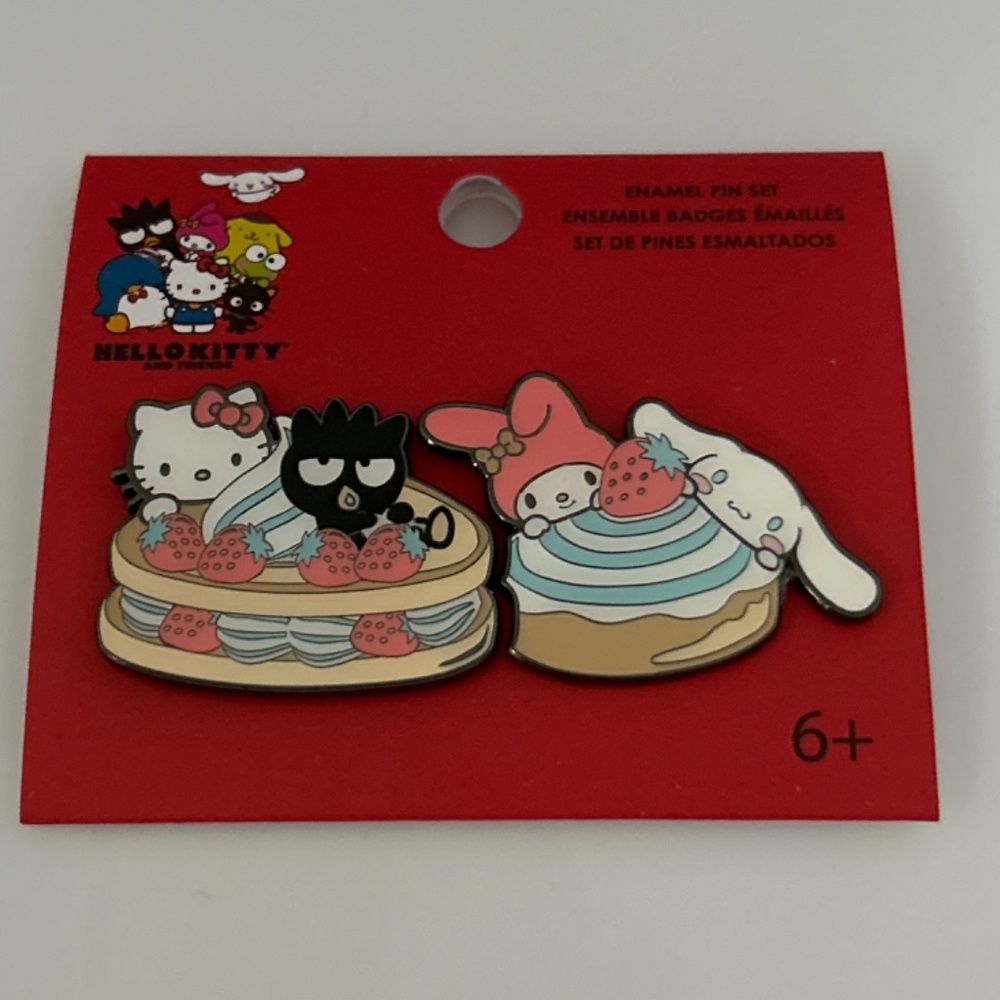 🍀 Loungefly 🍀 Hello Kitty Friends Sweets Enamel Pin Set Sanrio Melody 🍀 D37